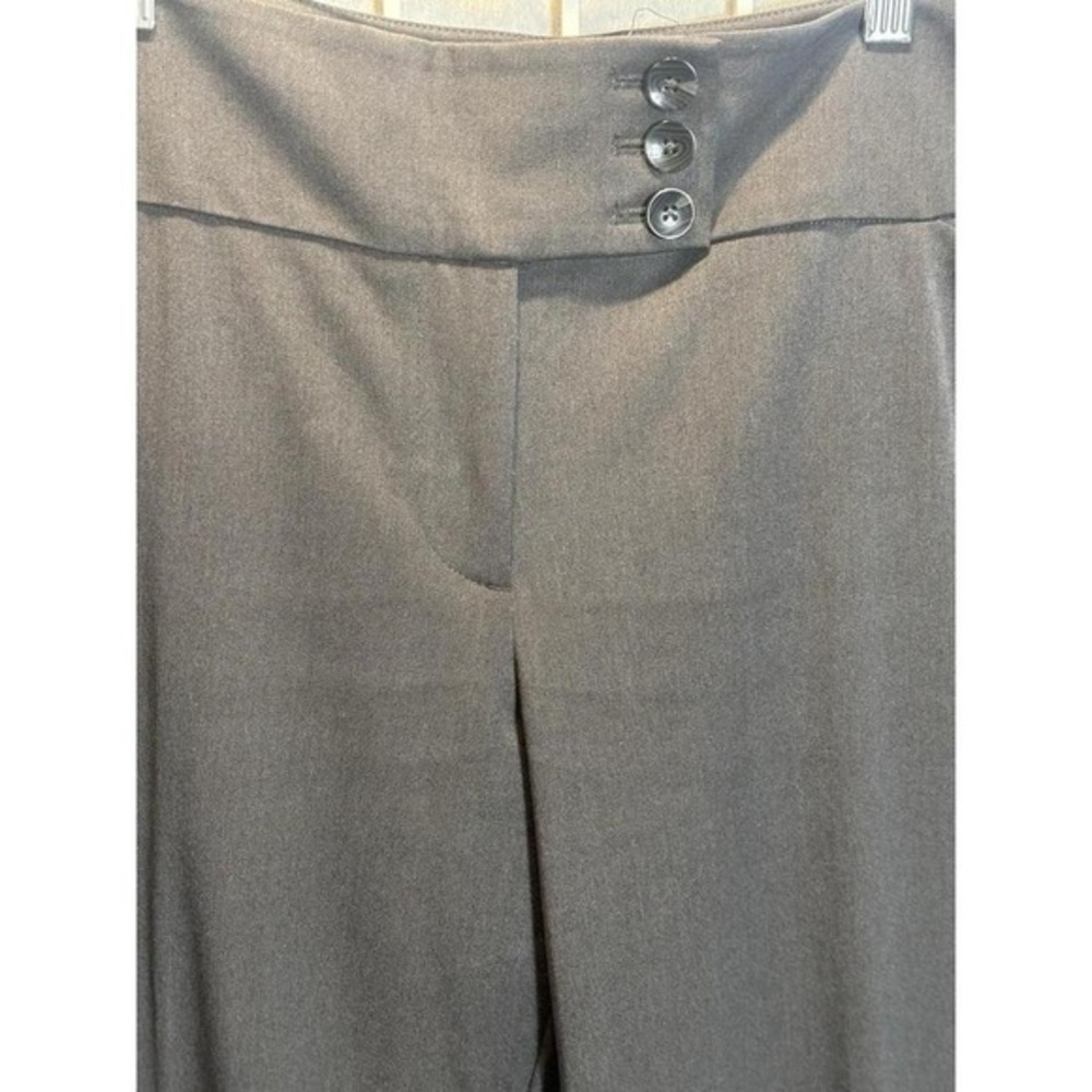 Ann Taylor Curvy Fit Gray Flare Trouser Pants Women's Size 12 Career Stretch - Picture 5 of 7